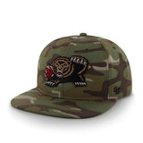 Vancouver Grizzlies 47 Brand Camo Air Drop Adjustable Strapback Hat Cap - Sporting Up