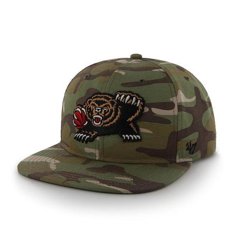 Shop Vancouver Grizzlies 47 Brand Camo Air Drop Adjustable Strapback Hat Cap - Sporting Up
