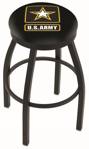 Compre Taburete de bar Holland Co. del ejército de EE. UU. Taburete de bar giratorio negro con cojín - Sporting Up