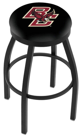 Boston College Eagles HBS Black Swivel Bar Stool with Cushion - Sporting Up