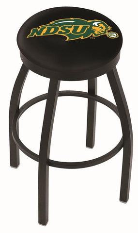 North Dakota State Bison HBS svart svängbar barstol med svart kudde - Sporting Up
