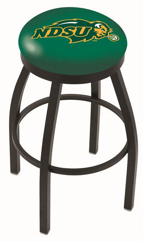 North Dakota State Bison HBS svart svängbar barstol med grön kudde - Sporting Up