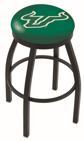 South Florida Bulls HBS svart svängbar barstol med grön kudde - Sporting Up