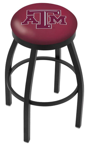 Texas A&M Aggies HBS Svart vridbar barstol med rödbrun kudde - Sporting Up
