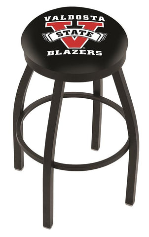 Tabouret de bar pivotant noir Valdosta State Blazers HBS avec coussin - Sporting Up