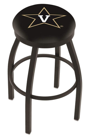 Tabouret de bar pivotant noir avec coussin Vanderbilt Commodores HBS - Sporting Up