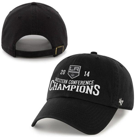 NHL Los Angeles Kings '47 Clean Up Adjustable Hat, Black, One Size