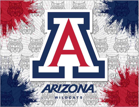 Kunstdruck auf Leinwand, Arizona Wildcats HBS, grau, rot, marineblau – sportlich