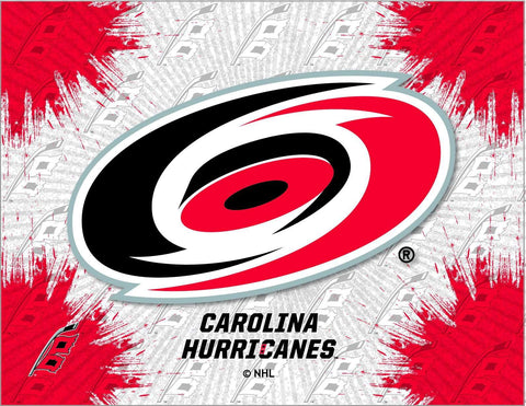 Carolina hurricanes hbs grå röd hockey vägg canvas bildtryck - sporting up