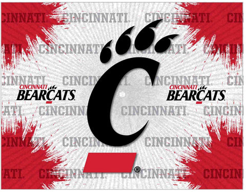Cincinnati Bearcats HBS grau-roter Wand-Kunstdruck auf Leinwand – sportlich