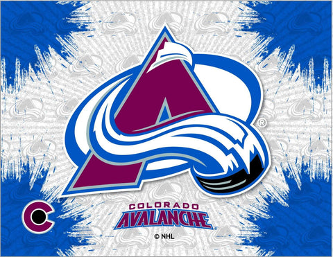 Shop colorado avalanche hbs gris marine hockey mur toile art impression - sporting up