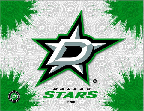 Dallas Stars Hbs Grau-Grün-Hockey-Wand-Leinwand-Kunstdruck – sportlich