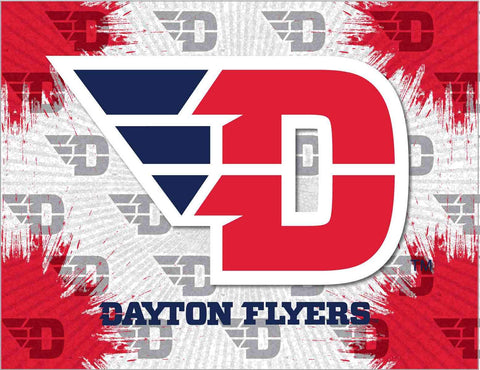 Compre la impresión de la imagen del arte de la lona de la pared roja gris de Dayton Flyers HBS - Sporting Up