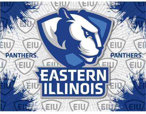 Kaufen Sie den Wand-Kunstdruck „Eastern Illinois Panthers HBS“ in Grau und Blau – sportlich