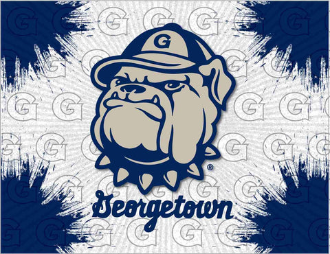 Georgetown Hoyas HBS Gray Navy Wall Canvas Art Picture Print - Sporting Up