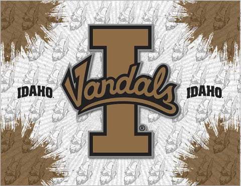 Idaho Vandals HBS Gray Gold Wall Canvas Art Picture Print - Sporting Up