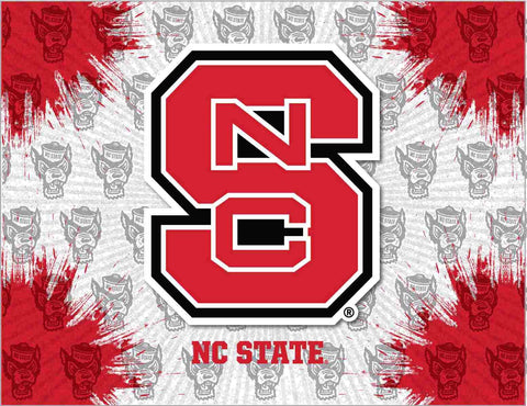 Nc state wolfpack hbs gris rouge mur toile art impression - sporting up