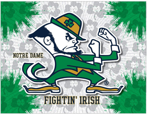 Notre Dame Fighting Irish HBS Leprechaun Wall Canvas Art Picture Print - Sporting Up