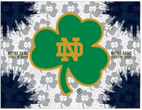 Notre Dame combattant l'irlandais hbs shamrock mur toile art photo impression - faire du sport