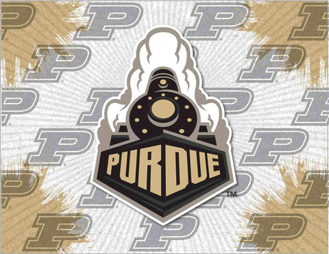 Purdue Boilermakers HBS Gray Gold Wall Canvas Art Picture Print - Sporting Up