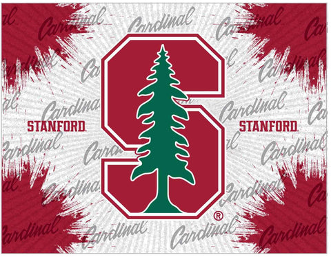 Stanford Cardinal HBS grau-roter Wand-Leinwand-Kunstdruck – sportlich