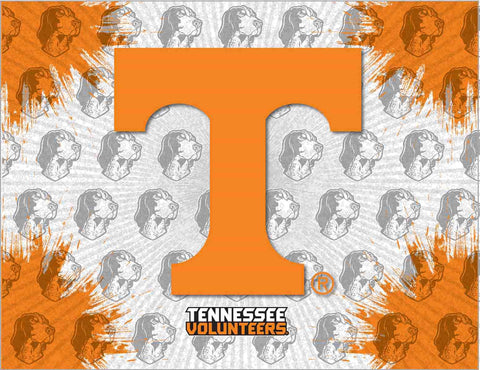 Kaufen Sie „Tennessee Volunteers HBS“, grau-orangefarbener Wand-Leinwand-Kunstdruck – „Sporting Up“.