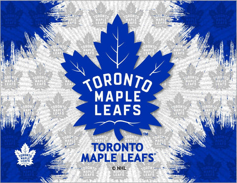 Toronto maple leafs hbs grå marinblå hockey vägg canvas bildtryck - sporting up