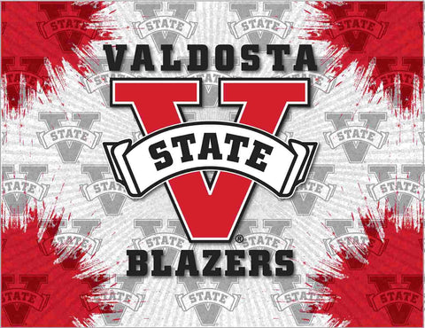 Valdosta State Blazers HBS grau-roter Wand-Kunstdruck auf Leinwand – sportlich