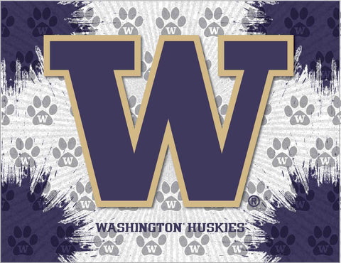 Washington Huskies HBS Grau-Lila Wand-Kunstdruck auf Leinwand – sportlich