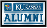 Kansas Jayhawks Holland Bar Taburete Co. Espejo para ex alumnos (26 "x 15") - Sporting Up