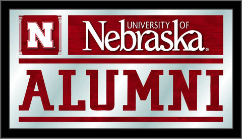 Nebraska Cornhuskers Holland Barhocker Co. Alumni-Spiegel (26" x 15") - Sporting Up