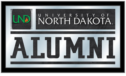 North Dakota Fighting Hawks Holland Bar Taburete Co. Espejo de ex alumnos (26" x 15") - Sporting Up