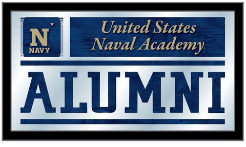 Handla Navy Midshipmen Holland Bar Stool Co. Alumni Mirror (26" x 15") - Sporting Up
