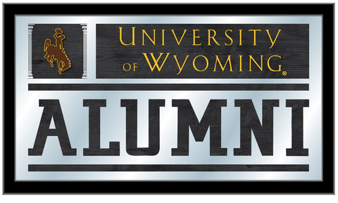 Wyoming Cowboys Holland Bar Taburete Co. Espejo para ex alumnos (26 "x 15") - Sporting Up