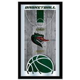 UAB Blazers HBS Green Basketball Framed Hanging Glass Wall Mirror (26"x15") - Sporting Up