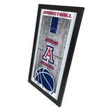Arizona Wildcats HBS Blue Basketball Framed Hanging Glass Wall Mirror (26"x15") - Sporting Up