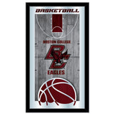Boston College Eagles HBS Basketball Framed Hanging Glass Wall Mirror (26"x15") - Sporting Up