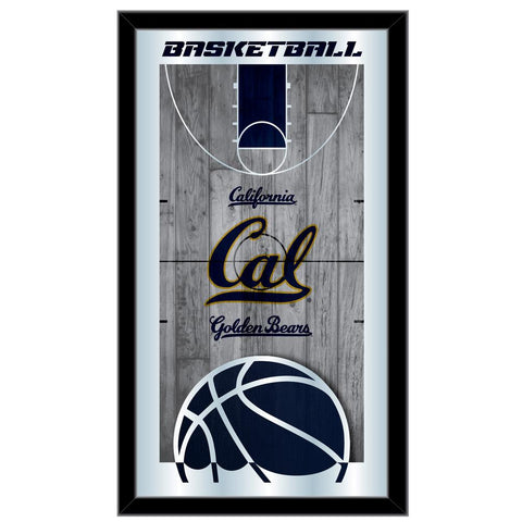 Handla California Golden Bears HBS Basketball Inramed Hang Glass Wall Mirror (26"x15") - Sporting Up