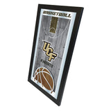 UCF Knights HBS Wandspiegel aus schwarzem Basketball-Rahmen zum Aufhängen aus Glas (66 x 38 cm) – Sporting Up
