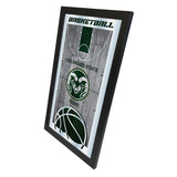 Colorado State Rams HBS Basketball gerahmter Wandspiegel aus Glas zum Aufhängen (66 x 38,1 cm) – Sporting Up