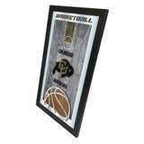 Colorado Buffaloes HBS Basketball gerahmter Wandspiegel aus Glas zum Aufhängen (66 x 38 cm) – Sporting Up