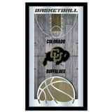 Colorado Buffaloes HBS Basketballinramad hängande glasväggspegel (26"x15") - Sporting Up