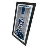 Miroir mural en verre suspendu avec cadre de basket-ball Creighton Bluejays HBS (26"x 15") - Sporting Up