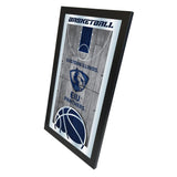 Miroir mural en verre à suspendre avec cadre de basket-ball HBS des Panthers de l'Illinois de l'Est (26"x 15") - Sporting Up