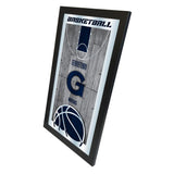 Georgetown Hoyas HBS Navy Basketball Inramed Hängande glasväggspegel (26"x15") - Sporting Up