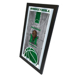 Marshall Thundering Herd HBS Basketball-Wandspiegel zum Aufhängen aus Glas (66 x 38 cm) – Sporting Up