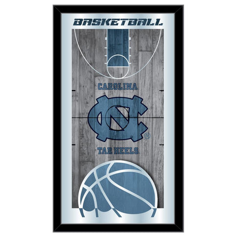 Handla North Carolina Tar Heels HBS Basketball Inramad Hang Glass Wall Mirror (26"x15") - Sporting Up