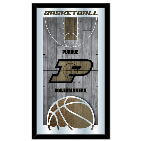 Shop Purdue Boilermakers HBS Basketball Framed Hanging Glass Wall Mirror (26"x15") - Sporting Up
