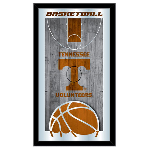 Handla Tennessee Volunteers HBS Basketball Inramed Hanging Glass Wall Mirror (26"x15") - Sporting Up