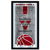 Valdosta State Blazers HBS Espejo de pared de vidrio colgante con marco de baloncesto (26 "x 15") - Sporting Up